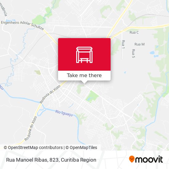 Mapa Rua Manoel Ribas, 823