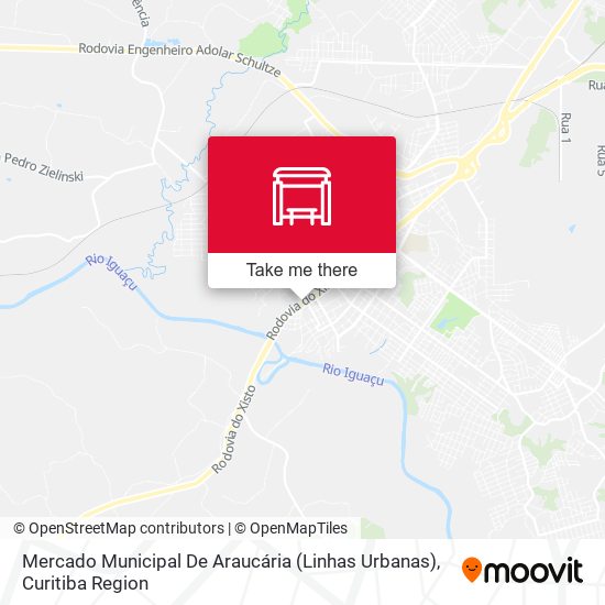 Mercado Municipal De Araucária (Linhas Urbanas) map