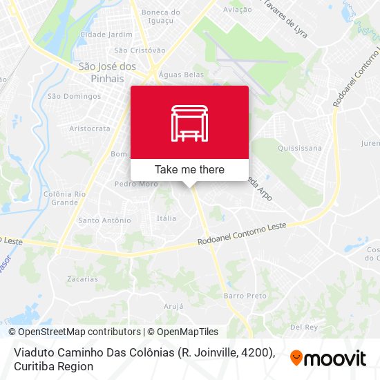 Viaduto Caminho Das Colônias (R. Joinville, 4200) map