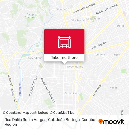 Rua Dalila Rolim Vargas, Col. João Bettega map