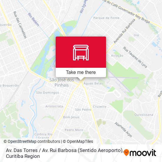 Mapa Av. Das Torres / Av. Rui Barbosa (Sentido Aeroporto)