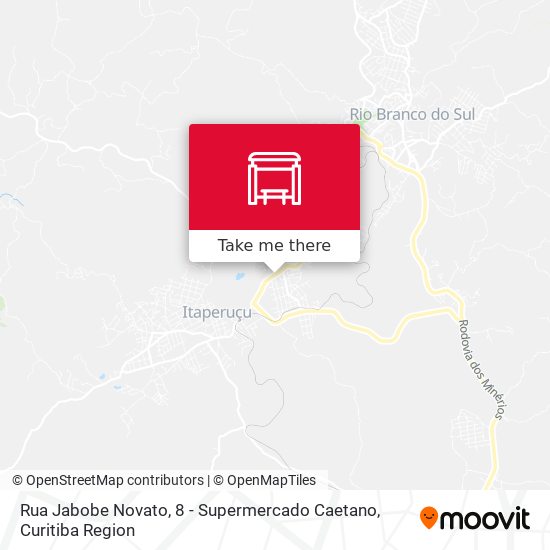 Rua Jabobe Novato, 8 - Supermercado Caetano map