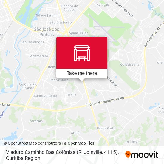Viaduto Caminho Das Colônias (R. Joinville, 4115) map