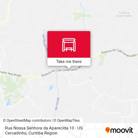 Rua Nossa Senhora da Aparecida 10 - US Cercadinho map