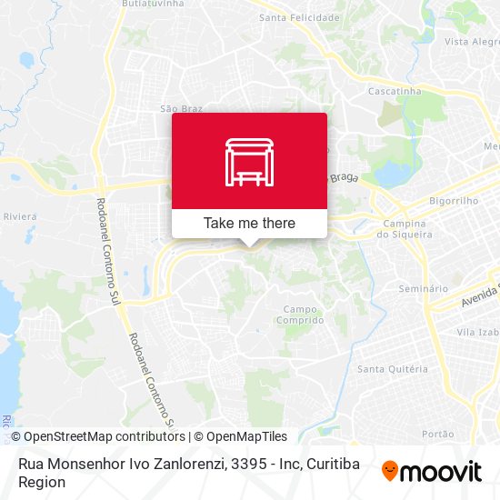 Mapa Rua Monsenhor Ivo Zanlorenzi, 3395 - Inc