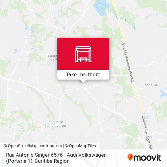 Mapa Rua Antonio Singer 6576 - Audi Volkswagen (Portaria 1)