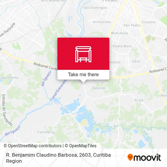 R. Benjamim Claudino Barbosa, 2603 map