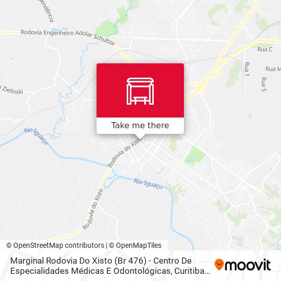 Marginal Rodovia Do Xisto (Br 476) - Centro De Especialidades Médicas E Odontológicas map