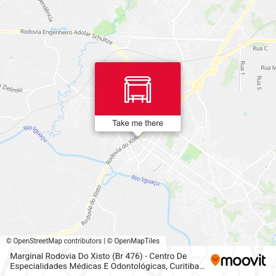 Marginal Rodovia Do Xisto (Br 476) - Centro De Especialidades Médicas E Odontológicas map