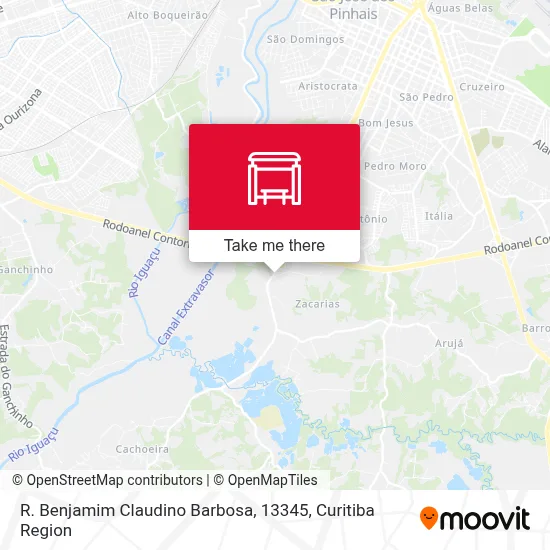 R. Benjamim Claudino Barbosa, 13345 map