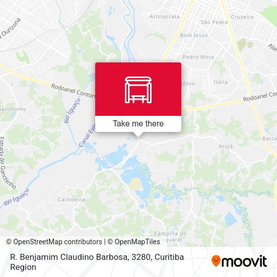 R. Benjamim Claudino Barbosa, 3280 map