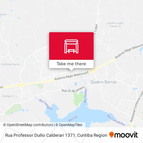Rua Professor Duílio Calderari 1371 map