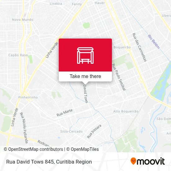 Rua David Tows 845 map