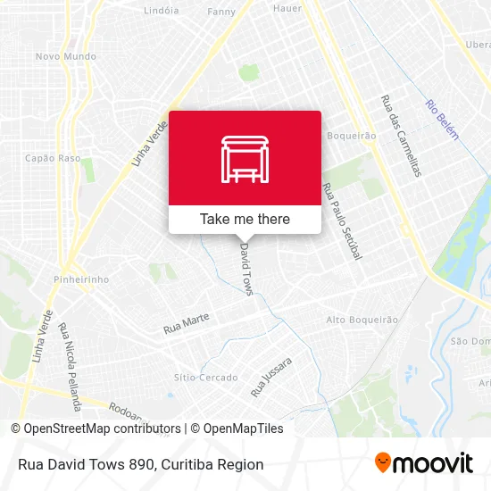 Rua David Tows 890 map