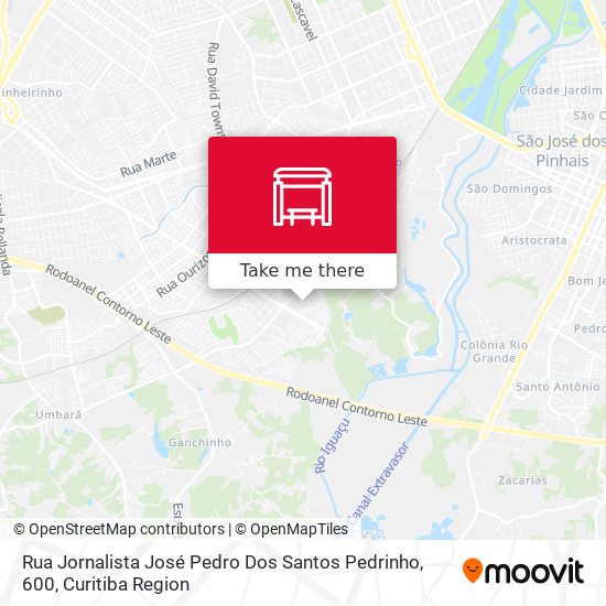 Mapa Rua Jornalista José Pedro Dos Santos Pedrinho, 600