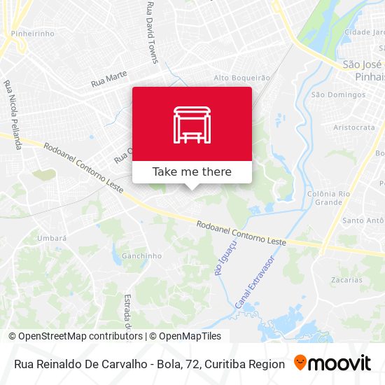 Rua Reinaldo De Carvalho - Bola, 72 map