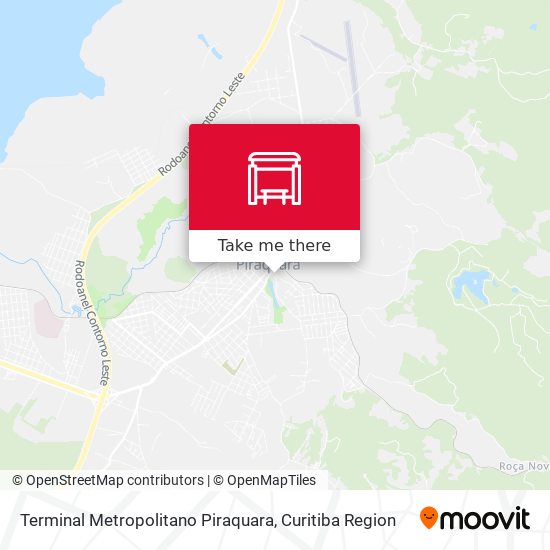 Terminal Metropolitano Piraquara map