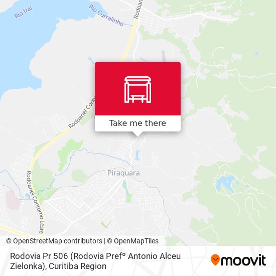 Rodovia Pr 506 (Rodovia Prefº Antonio Alceu Zielonka) map