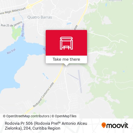 Rodovia Pr 506 (Rodovia Prefº Antonio Alceu Zielonka), 204 map