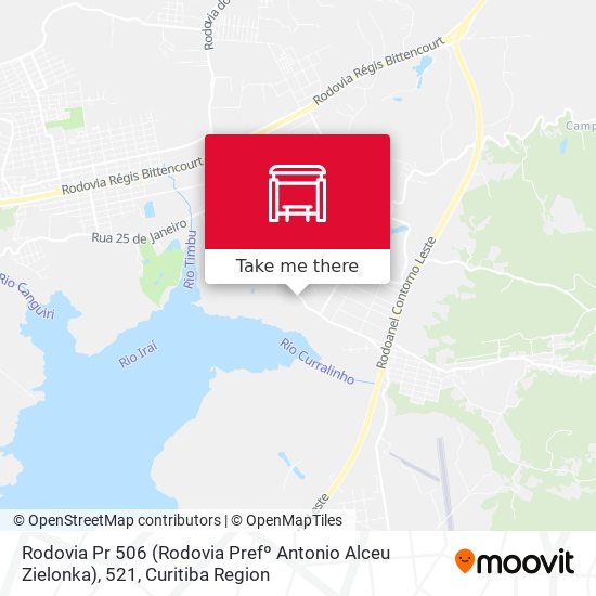 Rodovia Pr 506 (Rodovia Prefº Antonio Alceu Zielonka), 521 map