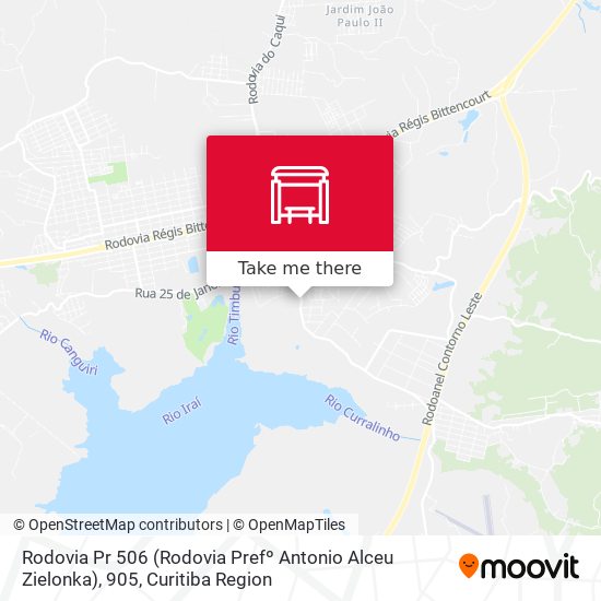 Rodovia Pr 506 (Rodovia Prefº Antonio Alceu Zielonka), 905 map