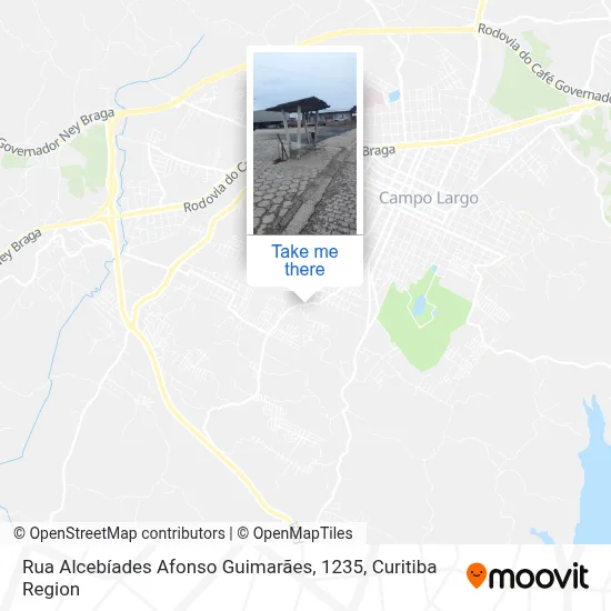 Rua Alcebíades Afonso Guimarães, 1235 map