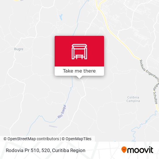 Rodovia Pr 510, 520 map