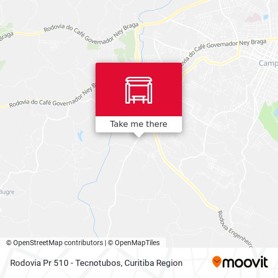 Rodovia Pr 510 - Tecnotubos map