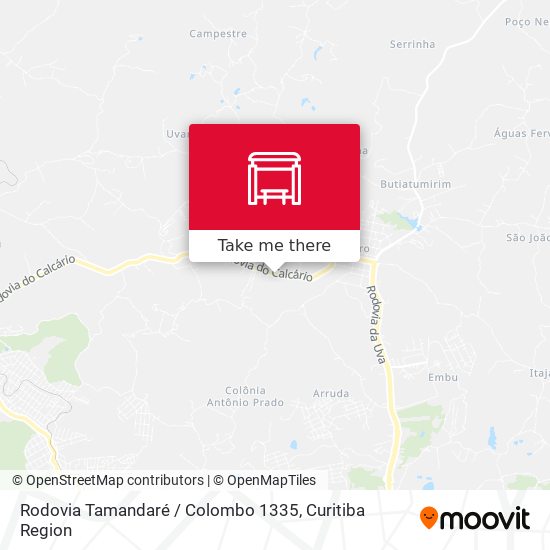 Rodovia Tamandaré / Colombo 1335 map