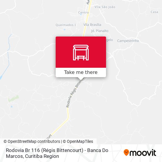 Rodovia Br 116 (Régis Bittencourt)  - Banca Do Marcos map