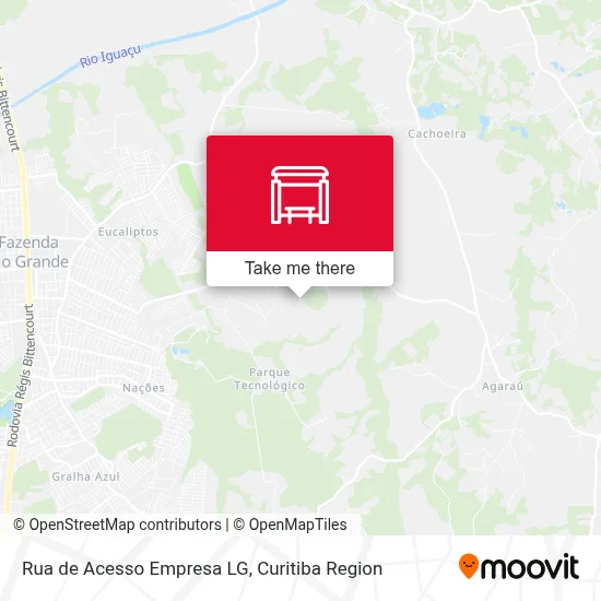 Rua de Acesso Empresa LG map