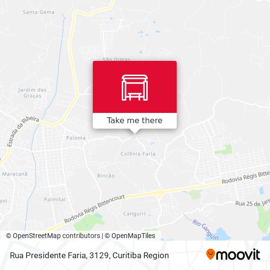 Mapa Rua Presidente Faria, 3129