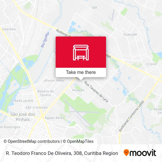 R. Teodoro Franco De Oliveira, 308 map