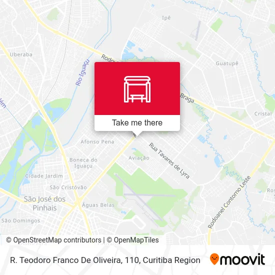 R. Teodoro Franco De Oliveira, 110 map