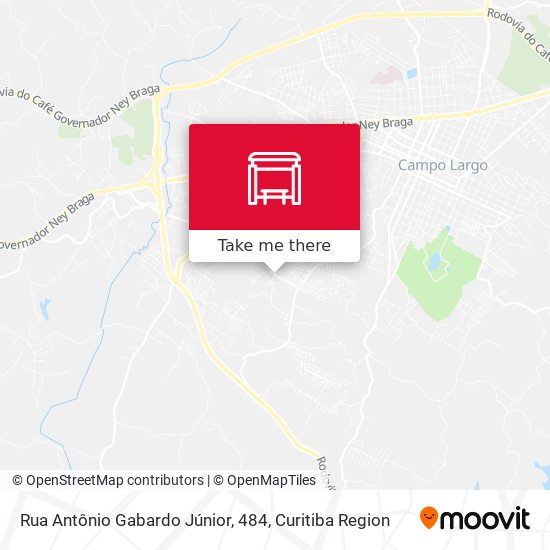 Rua Antônio Gabardo Júnior, 484 map