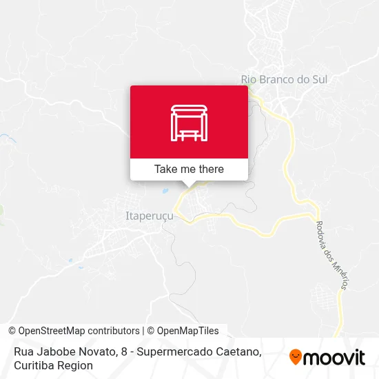 Rua Jabobe Novato, 8 - Supermercado Caetano map