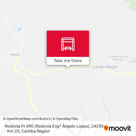 Rodovia Pr 090 (Rodovia Engº Ângelo Lopes), 24250 - Km 25 map