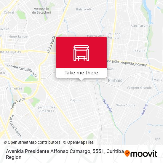 Avenida Presidente Affonso Camargo, 5551 map