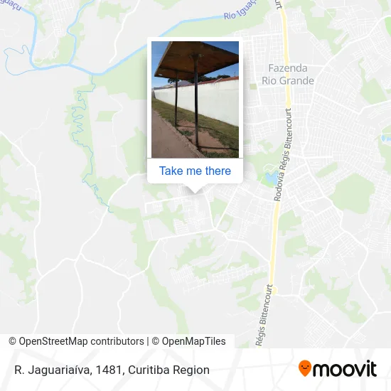 R. Jaguariaíva, 1481 map