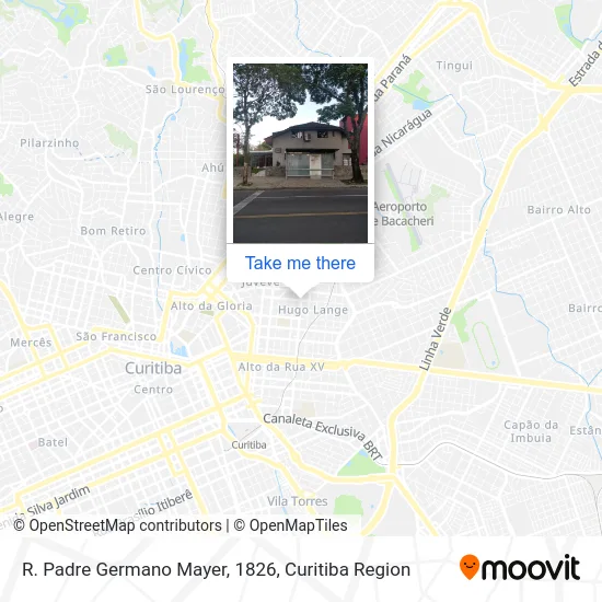 R. Padre Germano Mayer, 1826 map