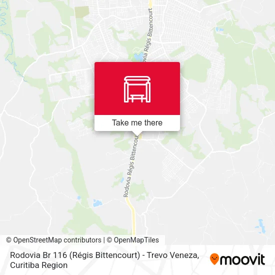 Rodovia Br 116 (Régis Bittencourt) - Trevo Veneza map