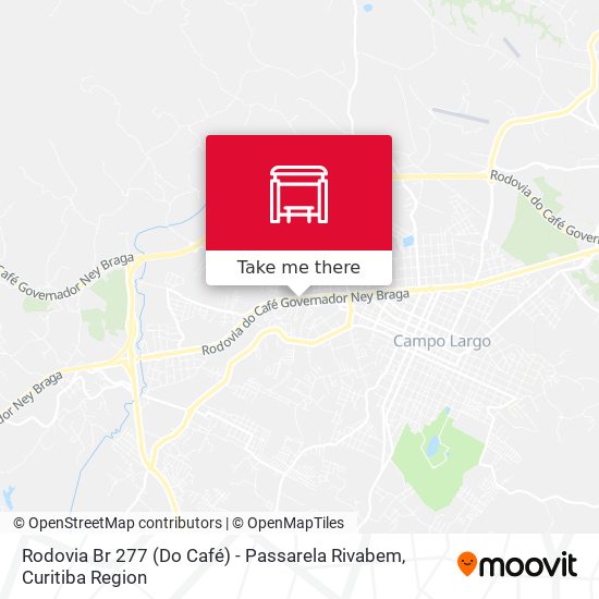 Rodovia Br 277 (Do Café) - Passarela Rivabem map