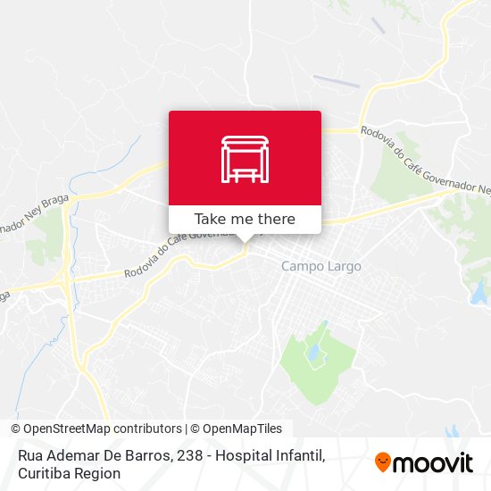 Rua Ademar De Barros, 238 - Hospital Infantil map