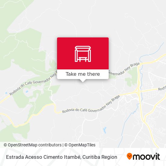 Estrada Acesso Cimento Itambé map