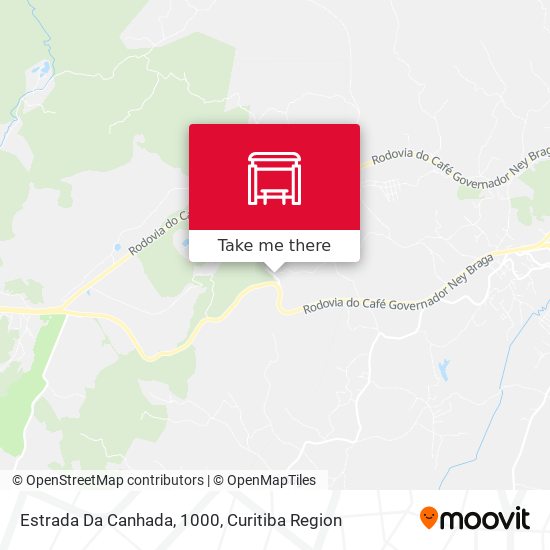 Estrada Da Canhada, 1000 map