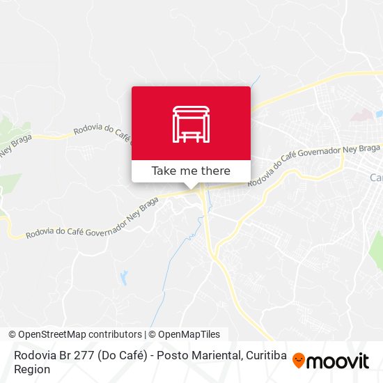 Rodovia Br 277 (Do Café) - Posto Mariental map