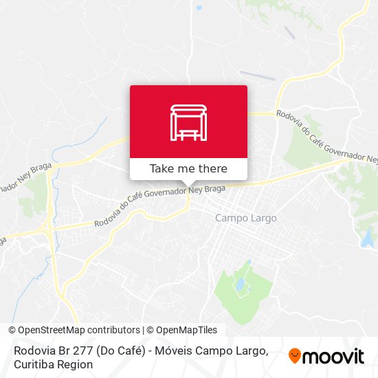 Rodovia Br 277 (Do Café) - Móveis Campo Largo map