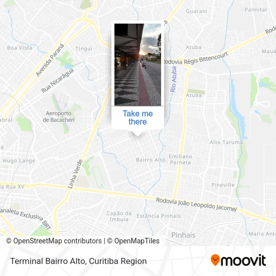Mapa Terminal Bairro Alto