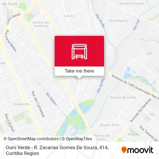 Ouro Verde - R. Zacarias Gomes De Souza, 414 map