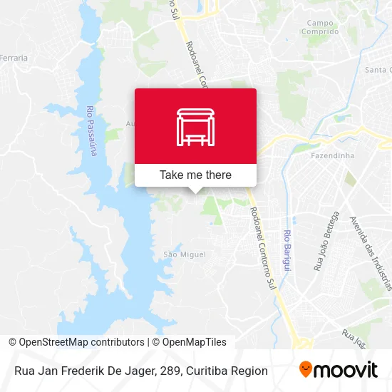 Rua Jan Frederik De Jager, 289 map